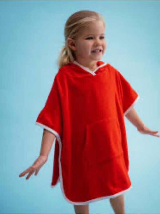 Janie and Jack Other - Janie and Jack Orange Hooded Kids Swim Coverup Poncho